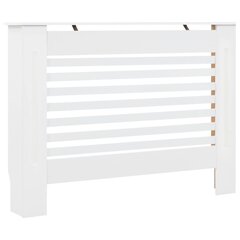 vidaXL radiaatorikate valge 112 x 19 x 81,5 cm, MDF цена и информация | Принадлежности для отопительного оборудования | kaup24.ee