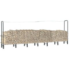 vidaXL küttepuude rest antratsiithall 360 x 35 x 120 cm teras hind ja info | Tarvikud kaminatele ja ahjudele | kaup24.ee