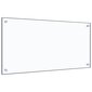 vidaXL köögi pritsmekaitse, läbipaistev, 80 x 40 cm, karastatud klaas hind ja info | Köögimööbli tarvikud | kaup24.ee