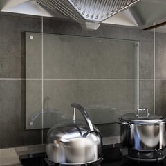 vidaXL köögi pritsmekaitse, läbipaistev, 70 x 50 cm, karastatud klaas цена и информация | Комплектующие для кухонной мебели | kaup24.ee