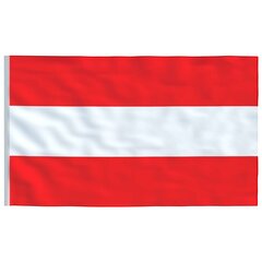 vidaXL Austria lipp 90 x 150 cm цена и информация | Флаги и держатели для флагов | kaup24.ee