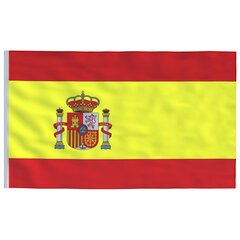 vidaXL Hispaania lipp 90 x 150 cm hind ja info | Lipud ja tarvikud | kaup24.ee