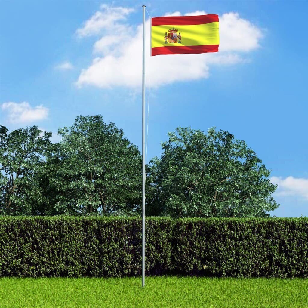 vidaXL Hispaania lipp 90 x 150 cm hind ja info | Lipud ja tarvikud | kaup24.ee