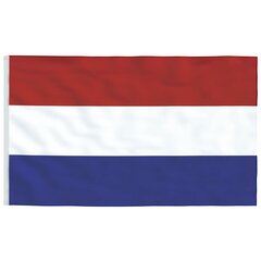 vidaXL Hollandi lipp 90 x 150 cm цена и информация | Флаги и держатели для флагов | kaup24.ee