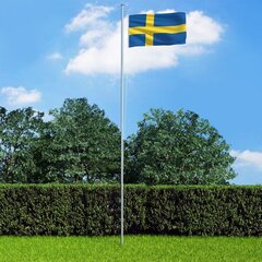 vidaXL Rootsi lipp 90 x 150 cm цена и информация | Флаги и держатели для флагов | kaup24.ee