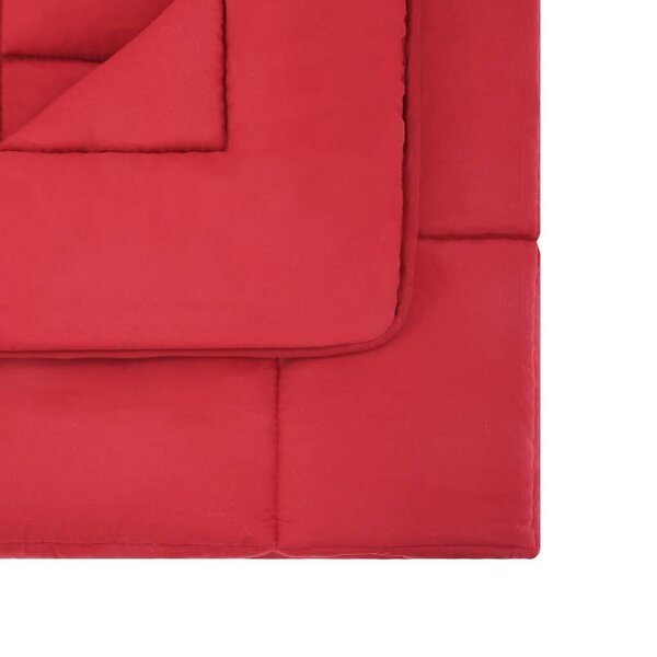 vidaXL 3-osaline talvetekikomplekt kangas punane 200x220/80x80 cm hind |  kaup24.ee