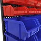 Seinalekinnituv hoiukarpide komplekt garaaži 30 tk sinine & punane цена и информация | Käsitööriistad | kaup24.ee