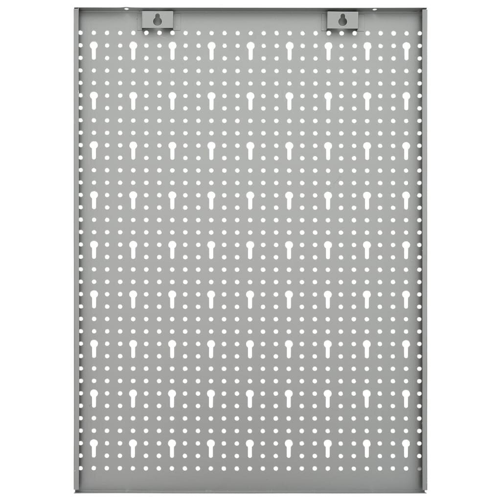 vidaXL seinale paigaldatav pulkadega paneel, 3 tk, 40 x 58 cm, teras цена и информация | Käsitööriistad | kaup24.ee