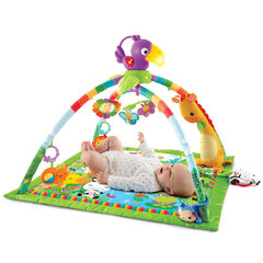 Tegelustekk helide, tulede ja mängutekiga Fisher Price Rainforest Melodies & Lights Deluxe цена и информация | Развивающие коврики | kaup24.ee