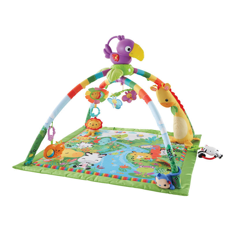 Tegelustekk helide, tulede ja mängutekiga Fisher Price Rainforest Melodies & Lights Deluxe цена и информация | Tegelustekid | kaup24.ee