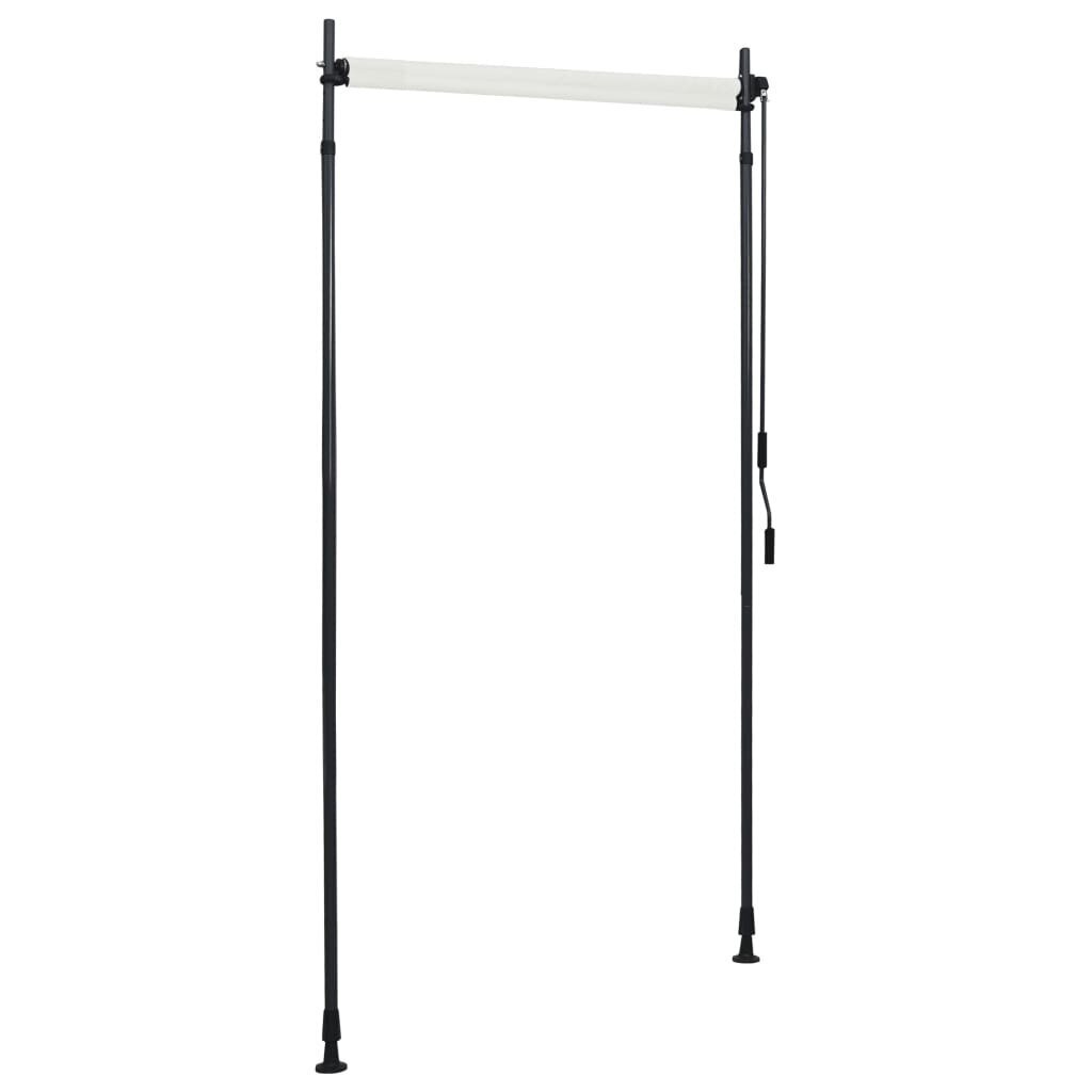 vidaXL väliruloo 100 x 270 cm, kreemjasvalge hind ja info | Rulood | kaup24.ee