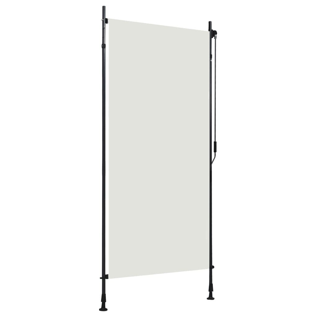 vidaXL väliruloo 100 x 270 cm, kreemjasvalge hind ja info | Rulood | kaup24.ee