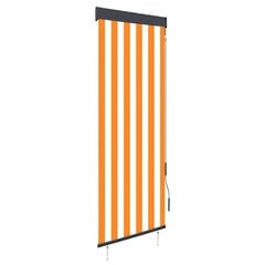 vidaXL väliruloo 60 x 250 cm, valge ja oranž цена и информация | Рулонные шторы | kaup24.ee