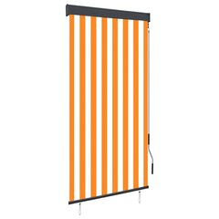 vidaXL väliruloo 80 x 250 cm, valge ja oranž hind ja info | Rulood | kaup24.ee