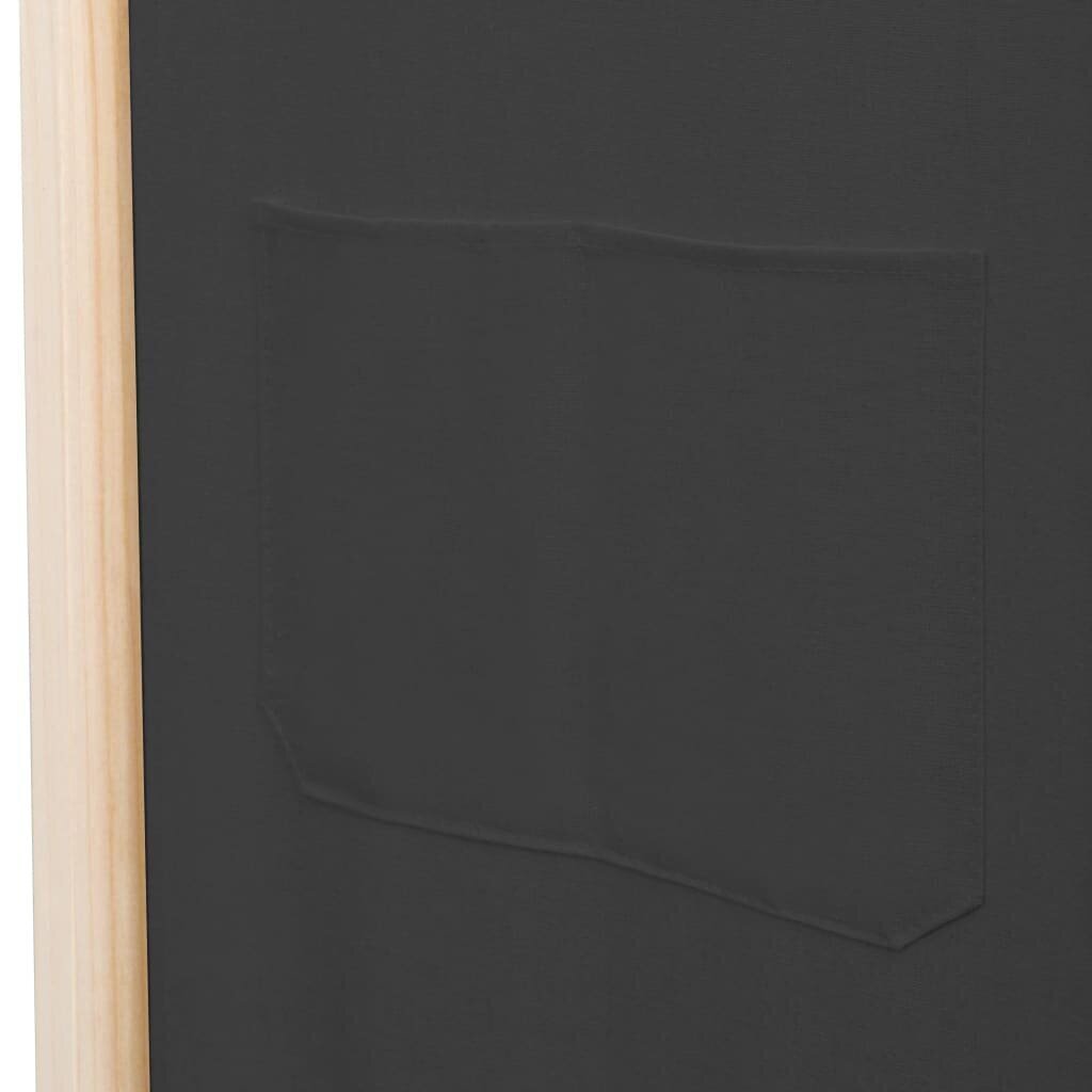 vidaXL 5 paneeliga sirm, hall, 200 x 170 x 4 cm, kangas hind ja info | Sirmid ja vaheseinad | kaup24.ee