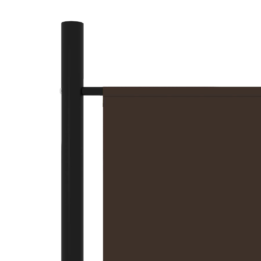 vidaXL 5 paneeliga ruumijagaja, pruun, 250 x 180 cm hind ja info | Sirmid ja vaheseinad | kaup24.ee