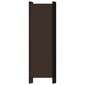 vidaXL 5 paneeliga ruumijagaja, pruun, 250 x 180 cm hind ja info | Sirmid ja vaheseinad | kaup24.ee