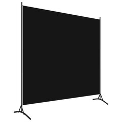 vidaXL 1 paneeliga ruumijagaja, must, 175 x 180 cm hind ja info | Sirmid ja vaheseinad | kaup24.ee