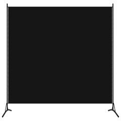vidaXL 1 paneeliga ruumijagaja, must, 175 x 180 cm hind ja info | Sirmid ja vaheseinad | kaup24.ee