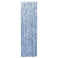 vidaXL putukakardin sinine ja valge, 120 x 220 cm, šenill цена и информация | Москитные сетки | kaup24.ee