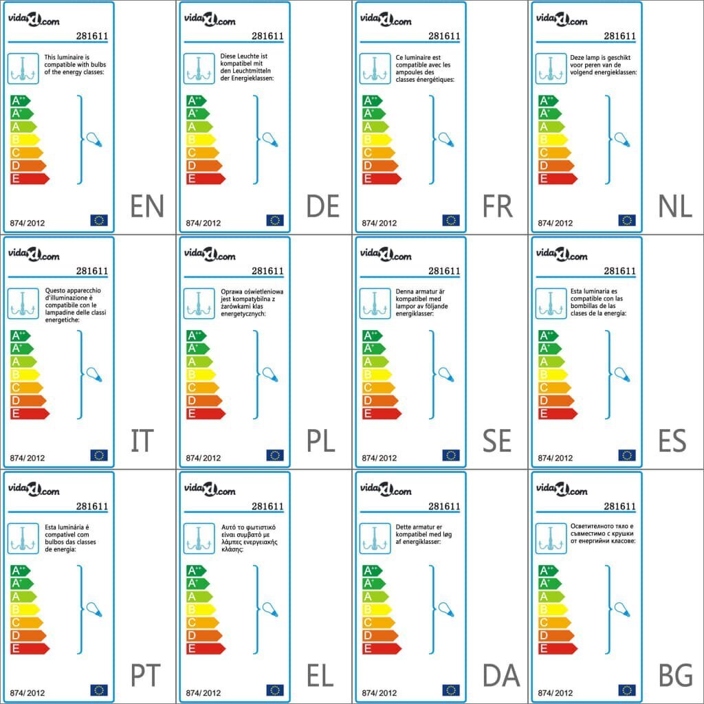 vidaXL helmestega lühter, kuldne, 12 x E14 elektripirnidega hind ja info | Rippvalgustid | kaup24.ee