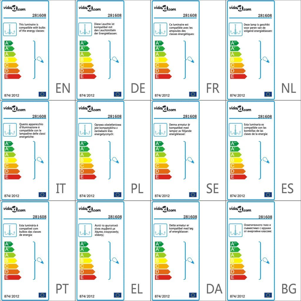 vidaXL helmestega lühter, valge, 12 x E14 elektripirnidega hind ja info | Rippvalgustid | kaup24.ee