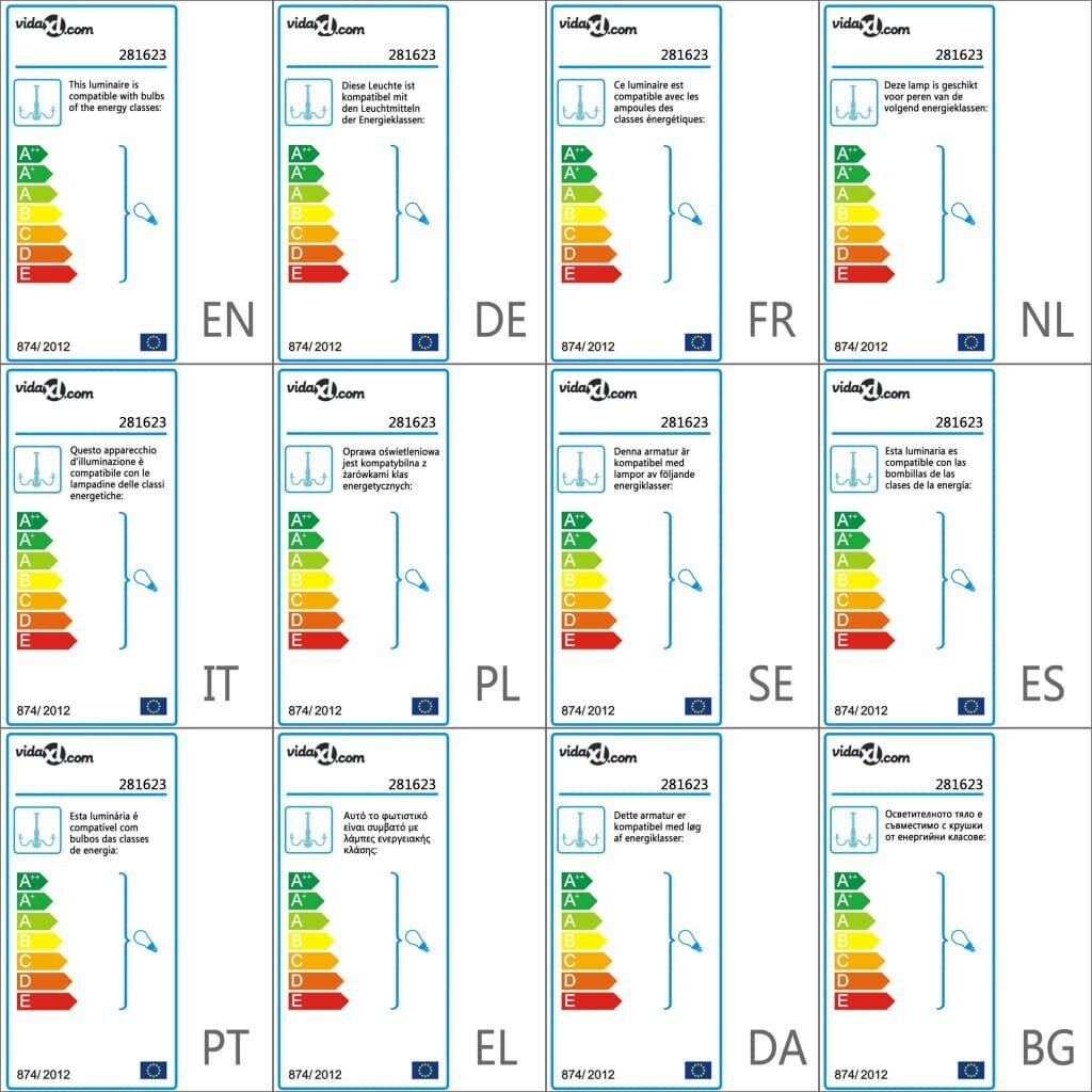 vidaXL lühter, kuldne, 12 x E14 elektripirnidega hind ja info | Rippvalgustid | kaup24.ee