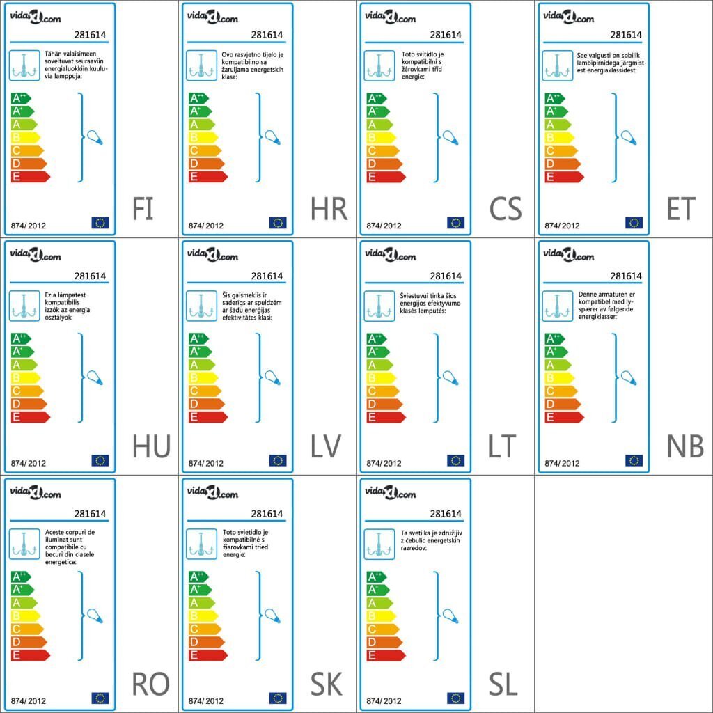 vidaXL lühter, antiikvalge, 5 x E14 elektripirnidega hind ja info | Rippvalgustid | kaup24.ee