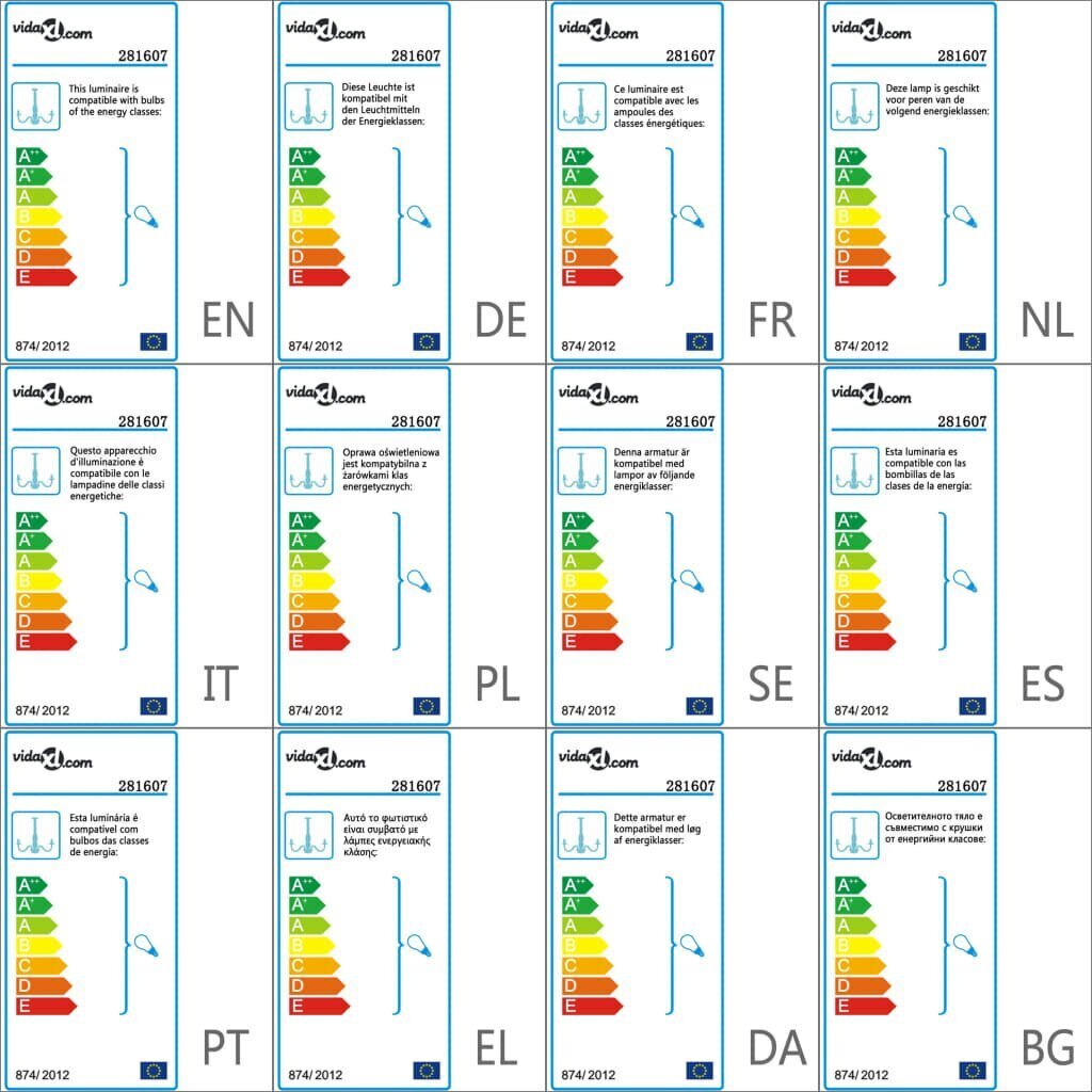 vidaXL helmestega lühter, kuldne, 8 x E14 elektripirnidega hind ja info | Rippvalgustid | kaup24.ee