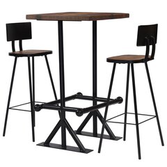 vidaXL baarikomplekt, 3 osa, taastatud puit цена и информация | Комплекты мебели для столовой | kaup24.ee