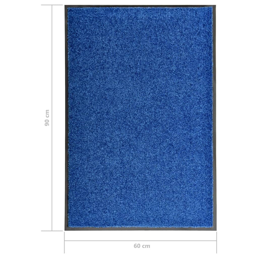 vidaXL uksematt pestav, sinine, 60 x90 cm hind ja info | Uksematid | kaup24.ee