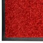 vidaXL uksematt pestav, punane, 90 x 150 cm hind ja info | Uksematid | kaup24.ee