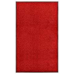 vidaXL uksematt pestav, punane, 90 x 150 cm цена и информация | Придверные коврики | kaup24.ee