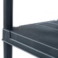 vidaXL hoiuriiul, must, 200 kg, 80 x 40 x 138 cm, plast цена и информация | Riiulid tööriistadele | kaup24.ee