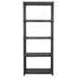 vidaXL hoiuriiul 5-korruseline, must, 71 x 38 x 170 cm, plast hind ja info | Riiulid tööriistadele | kaup24.ee