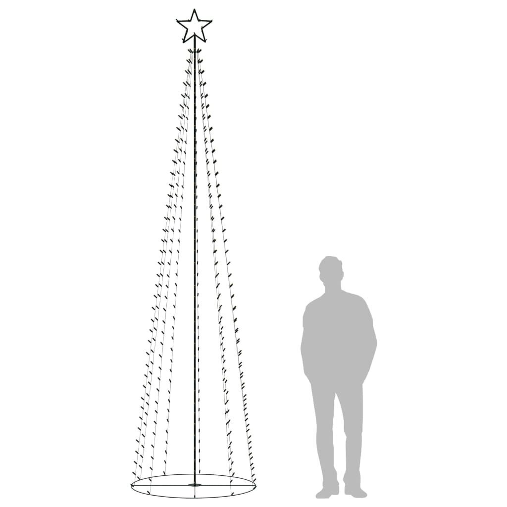 vidaXL koonusekujuline jõulupuu 400 sooja valget LEDi, 100 x 360 cm цена и информация | Jõulukaunistused | kaup24.ee