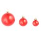 vidaXL 100-osaline jõulukuulide komplekt, 6 cm, punane цена и информация | Kuuseehted | kaup24.ee