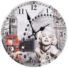 vidaXL vanaaegne seinakell, Marilyn Monroe, 30 cm цена и информация | Часы | kaup24.ee