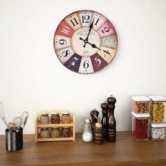 vidaXL vanaaegne seinakell, värviline, 30 cm цена и информация | Часы | kaup24.ee