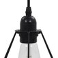 vidaXL laelamp, teemandidisain, must, 3 x E27 pirni hind ja info | Rippvalgustid | kaup24.ee