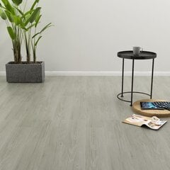 vidaXL iseliimuvad põrandalauad 4,46 m² 3 mm PVC, hall hind ja info | Laminaatpõrandad | kaup24.ee