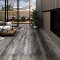 vidaXL PVC-st põrandaplaadid, 4,46 m² 3 mm, iseliimuv, triibuline puit цена и информация | Laminaatparkett | kaup24.ee