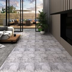 vidaXL PVC-st põrandaplaadid, 4,46 m² 3 mm, tsementpruun hind ja info | Laminaatpõrandad | kaup24.ee