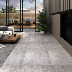 vidaXL PVC-st põrandalauad 5,02 m², 2 mm, iseliimuv, maahall цена и информация | Ламинат | kaup24.ee