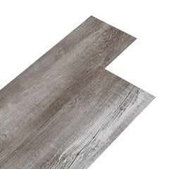 vidaXL PVC-st põrandalauad 5,02 m², 2 mm, iseliimuv, mattpuit, pruun hind ja info | Laminaatpõrandad | kaup24.ee