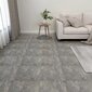 vidaXL iseliimuvad põrandaplaadid 55 tk, PVC, 5,11 m², hall цена и информация | Laminaatparkett | kaup24.ee