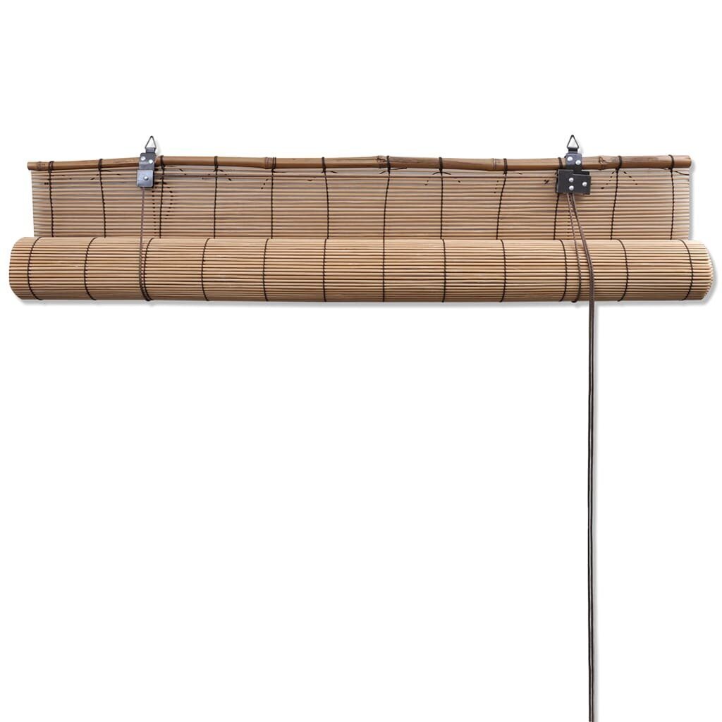 Pruunid bambusrulood 150 x 220 cm hind ja info | Voldikkardinad | kaup24.ee