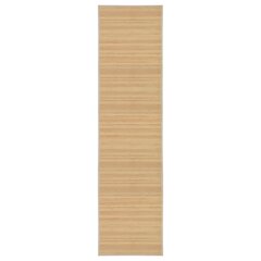 vidaXL bambusvaip 80 x 300 cm, naturaalne цена и информация | Коврики | kaup24.ee