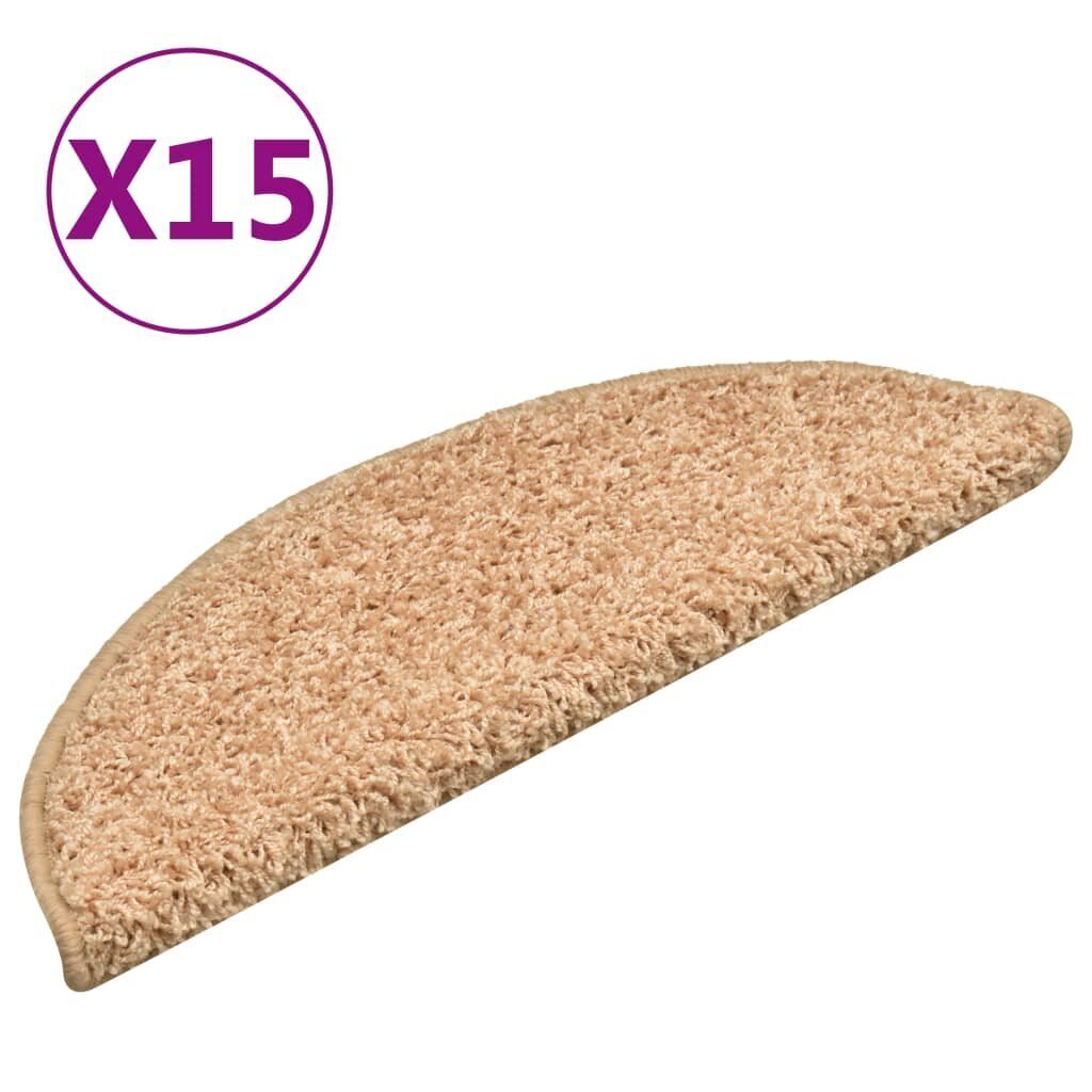 vidaXL trepivaibad 15 tk, kuldne, 56 x 17 x 3 cm hind ja info | Vaibad | kaup24.ee