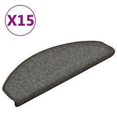 vidaXL trepivaibad 15 tk, tumehall, 65 x 24 x 4 cm цена и информация | Ковры | kaup24.ee